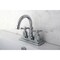 Kingston Brass KS8661ZX Millennium 4" Centerset Bathroom Faucet W/ Brass Pop-Up, Chrm KS8661ZX - alternate 2